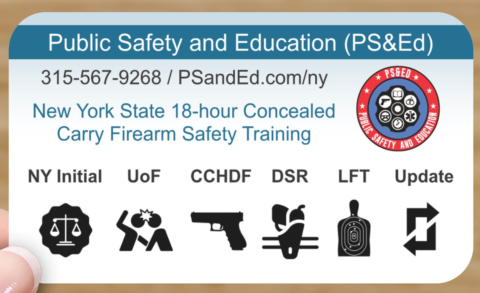 New York State Concealed Carry Firearm Safety Training PS Ed Public