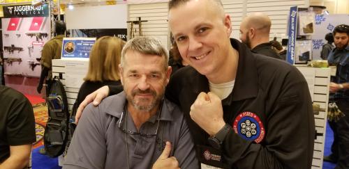 Matt with Larry Vickers at SHOT Show